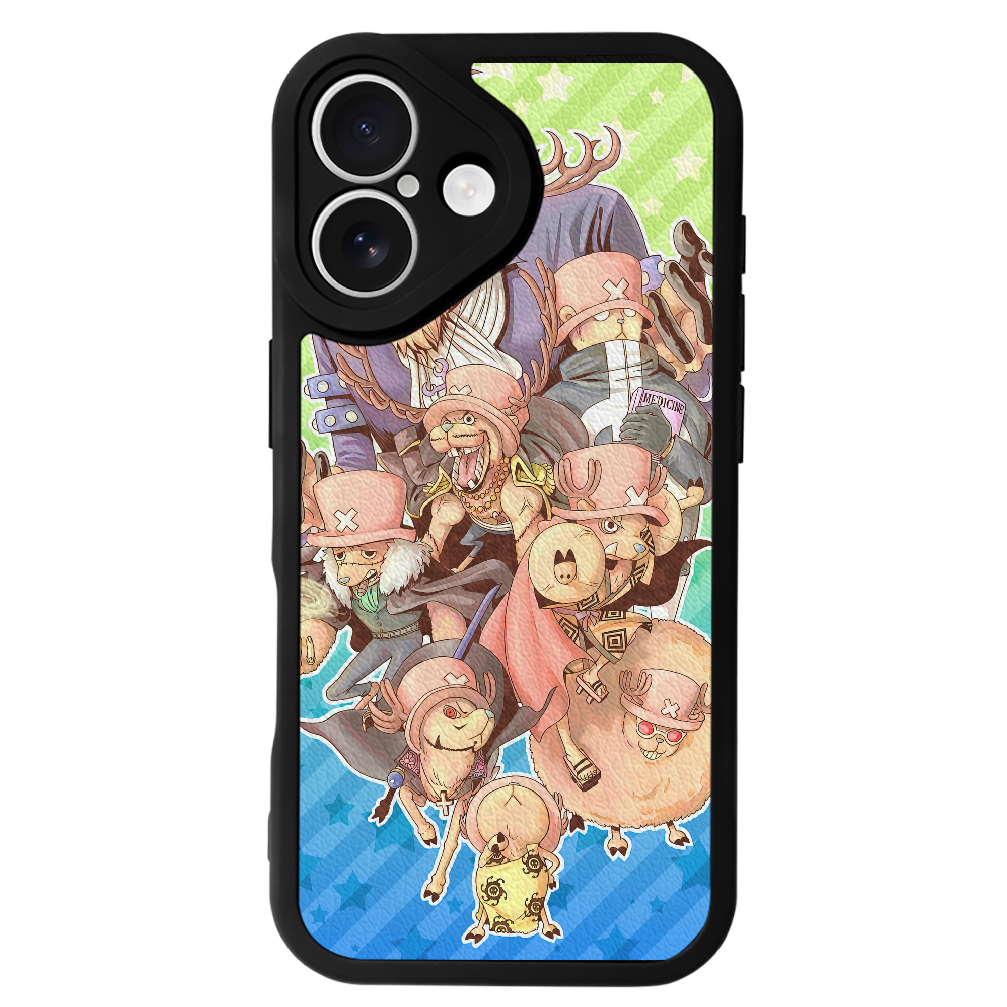 （画像用） ワンピース ONE PIECE 【iPhone 16シリーズ対応】シリコンスマホケース（レザー調） 材質：シリコン